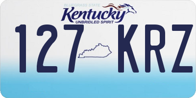 KY license plate 127KRZ