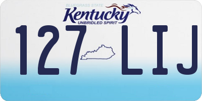 KY license plate 127LIJ