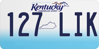 KY license plate 127LIK