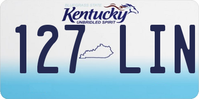 KY license plate 127LIN