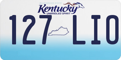 KY license plate 127LIO
