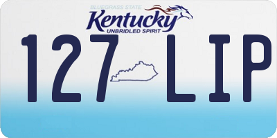 KY license plate 127LIP