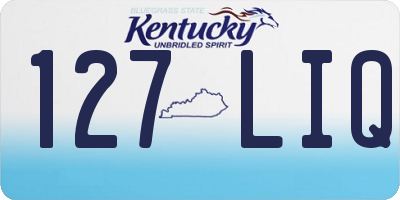 KY license plate 127LIQ