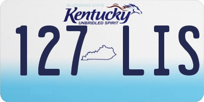 KY license plate 127LIS