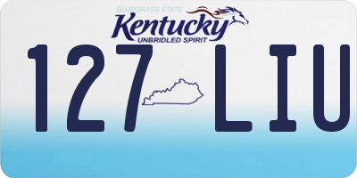 KY license plate 127LIU