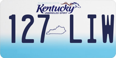 KY license plate 127LIW
