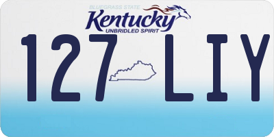KY license plate 127LIY