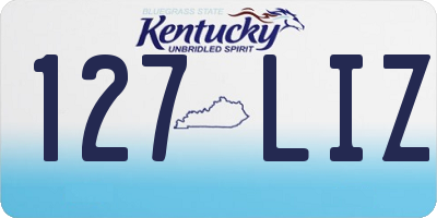 KY license plate 127LIZ