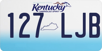 KY license plate 127LJB