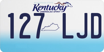KY license plate 127LJD