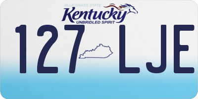 KY license plate 127LJE
