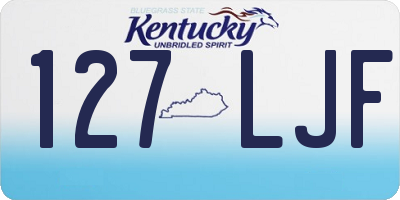 KY license plate 127LJF