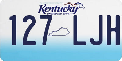KY license plate 127LJH