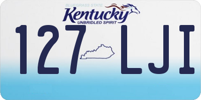 KY license plate 127LJI