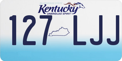 KY license plate 127LJJ