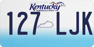 KY license plate 127LJK