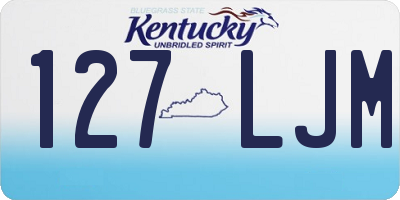 KY license plate 127LJM