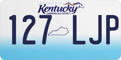 KY license plate 127LJP