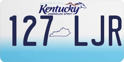 KY license plate 127LJR
