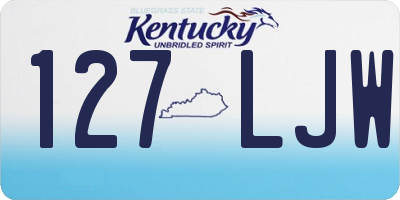 KY license plate 127LJW