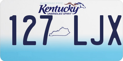 KY license plate 127LJX