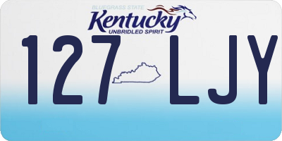 KY license plate 127LJY