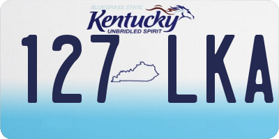 KY license plate 127LKA
