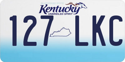 KY license plate 127LKC
