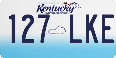 KY license plate 127LKE