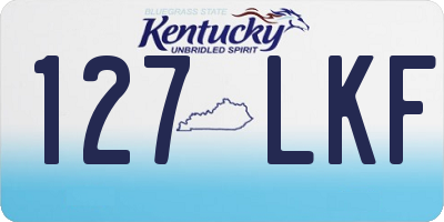 KY license plate 127LKF
