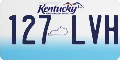 KY license plate 127LVH