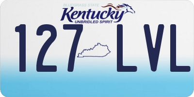 KY license plate 127LVL