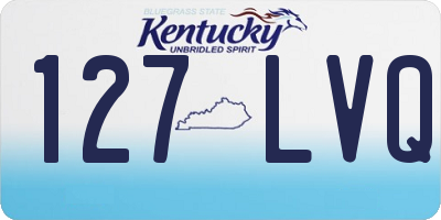 KY license plate 127LVQ