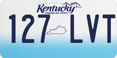 KY license plate 127LVT