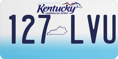 KY license plate 127LVU