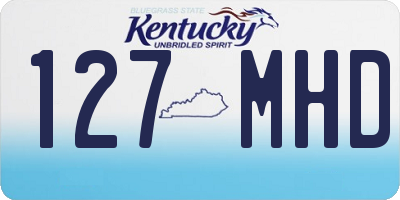 KY license plate 127MHD