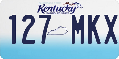 KY license plate 127MKX