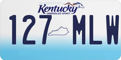 KY license plate 127MLW