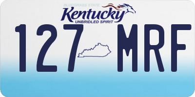 KY license plate 127MRF