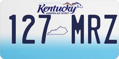 KY license plate 127MRZ
