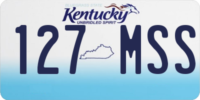 KY license plate 127MSS