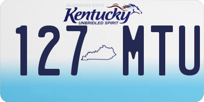 KY license plate 127MTU