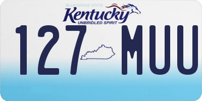 KY license plate 127MUU