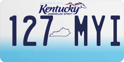 KY license plate 127MYI