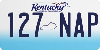 KY license plate 127NAP