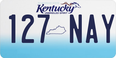 KY license plate 127NAY