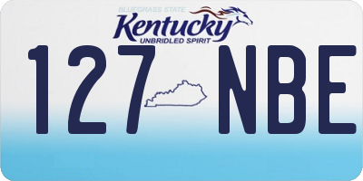 KY license plate 127NBE
