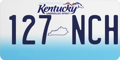 KY license plate 127NCH