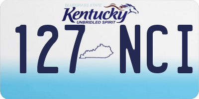 KY license plate 127NCI