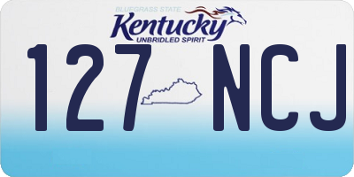 KY license plate 127NCJ